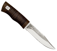 Нож Волк-3 (40Х10С2М (ЭИ-107), Наборная кожа, Текстолит)