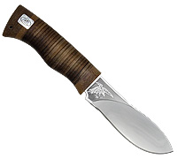 Нож Ворон (40Х10С2М (ЭИ-107), Наборная кожа, Текстолит)