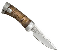 Нож Гепард (40Х10С2М (ЭИ-107), Наборная береста, Алюминий)