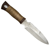 Нож Гладиатор (40Х10С2М (ЭИ-107), Наборная береста, Текстолит)