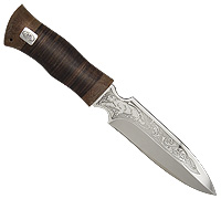 Нож Гладиатор (40Х10С2М (ЭИ-107), Наборная кожа, Текстолит)