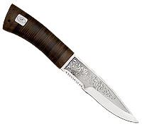 Нож Егоза (40Х10С2М (ЭИ-107), Наборная кожа, Текстолит)