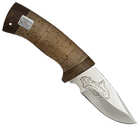 Нож Карась (40Х10С2М (ЭИ-107), Наборная береста, Текстолит)