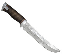 Нож Клык (40Х10С2М (ЭИ-107), Наборная кожа, Алюминий)