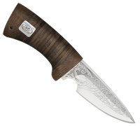 Нож Пескарь (40Х10С2М (ЭИ-107), Наборная кожа, Текстолит)
