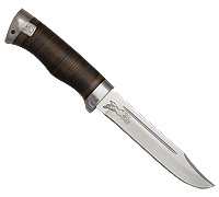 Нож Разведчик-2 (40Х10С2М (ЭИ-107), Наборная кожа, Алюминий)