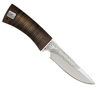 Нож Сапсан (40Х10С2М (ЭИ-107), Наборная кожа, Текстолит)