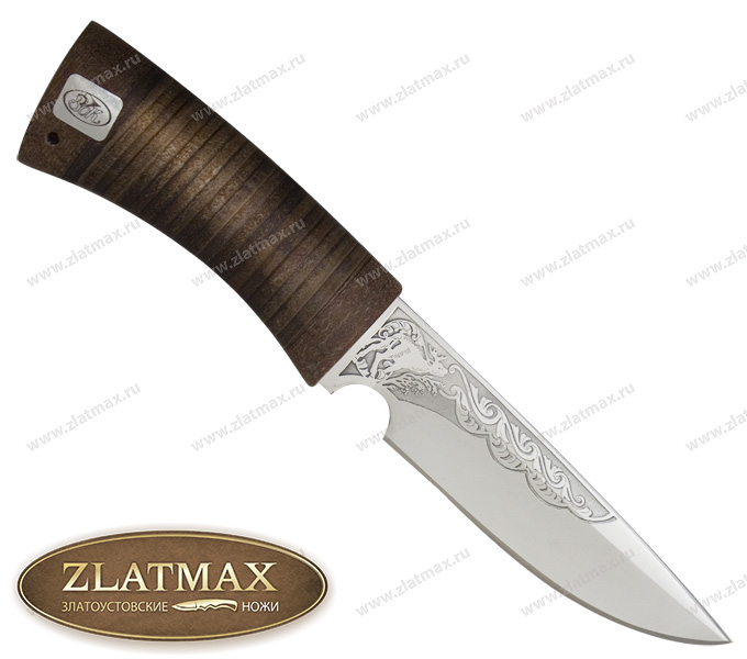 Нож Сапсан (40Х10С2М, Наборная кожа, Текстолит)