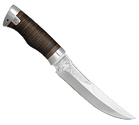 Нож Сокол (40Х10С2М (ЭИ-107), Наборная кожа, Алюминий)