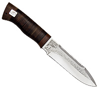 Нож Спасатель (40Х10С2М (ЭИ-107), Наборная кожа, Текстолит)