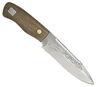 Нож Спасатель-2 (40Х10С2М (ЭИ-107), Накладки орех)