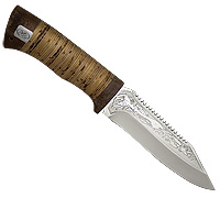 Нож Таймень (40Х10С2М (ЭИ-107), Наборная береста, Текстолит)