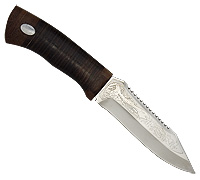 Нож Таймень (40Х10С2М (ЭИ-107), Наборная кожа, Текстолит)