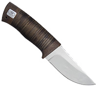 Нож Халзан (40Х10С2М (ЭИ-107), Наборная кожа, Текстолит)