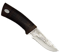 Нож Ерш (40Х10С2М (ЭИ-107), Наборная кожа, Текстолит)