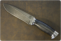 Нож Н1 (У10А-7ХНМ, Наборная кожа, Алюминий)