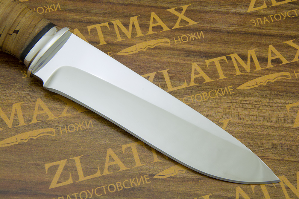 Нож Н1 (40Х10С2М, Наборная береста, Алюминий)