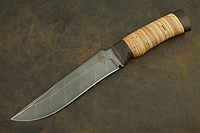 Нож Н2 Турция (Дамаск У10А-7ХНМ, Наборная береста, Текстолит)