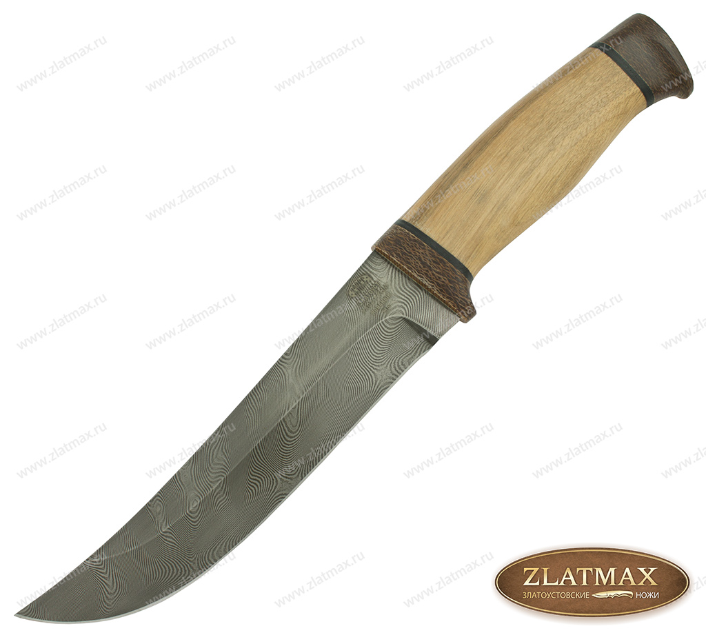 Нож Н5 (Дамаск У10А-7ХНМ, Орех, Текстолит) в Саратове фото-01