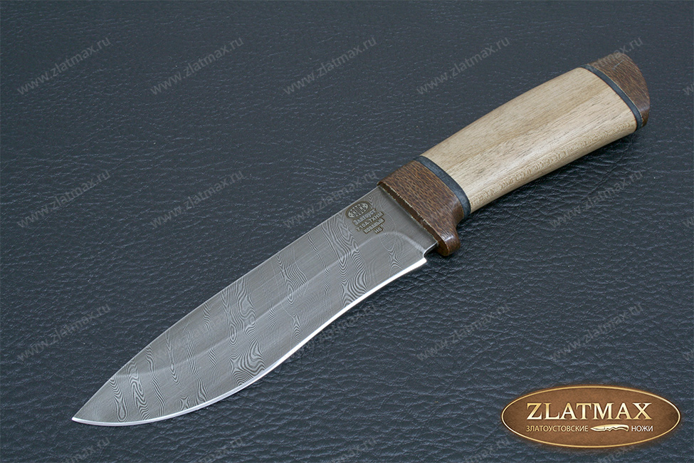 Нож Н6 Александр II (Дамаск У10А-7ХНМ, Орех, Текстолит)