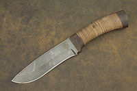 Нож Н6 (Дамаск У10А-7ХНМ, Наборная кожа, Текстолит)
