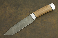 Нож Н6 (Дамаск У10А-7ХНМ, Орех, Алюминий)