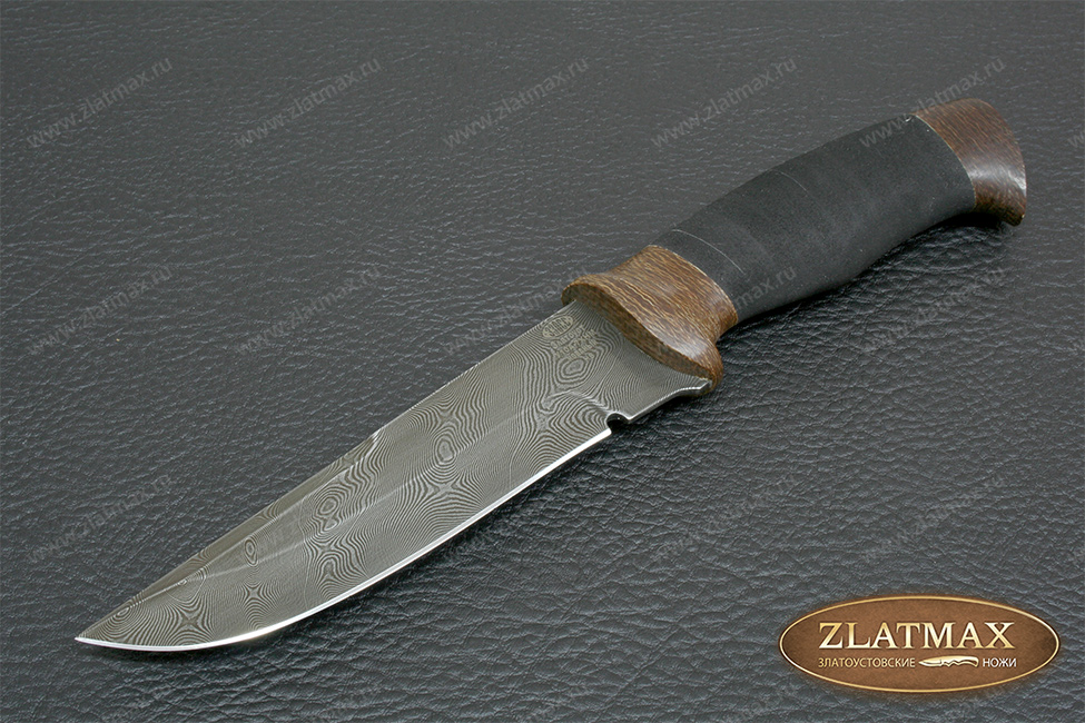 Нож Н8 Спецназ (Дамаск У10А-7ХНМ, Микропористая резина, Текстолит)