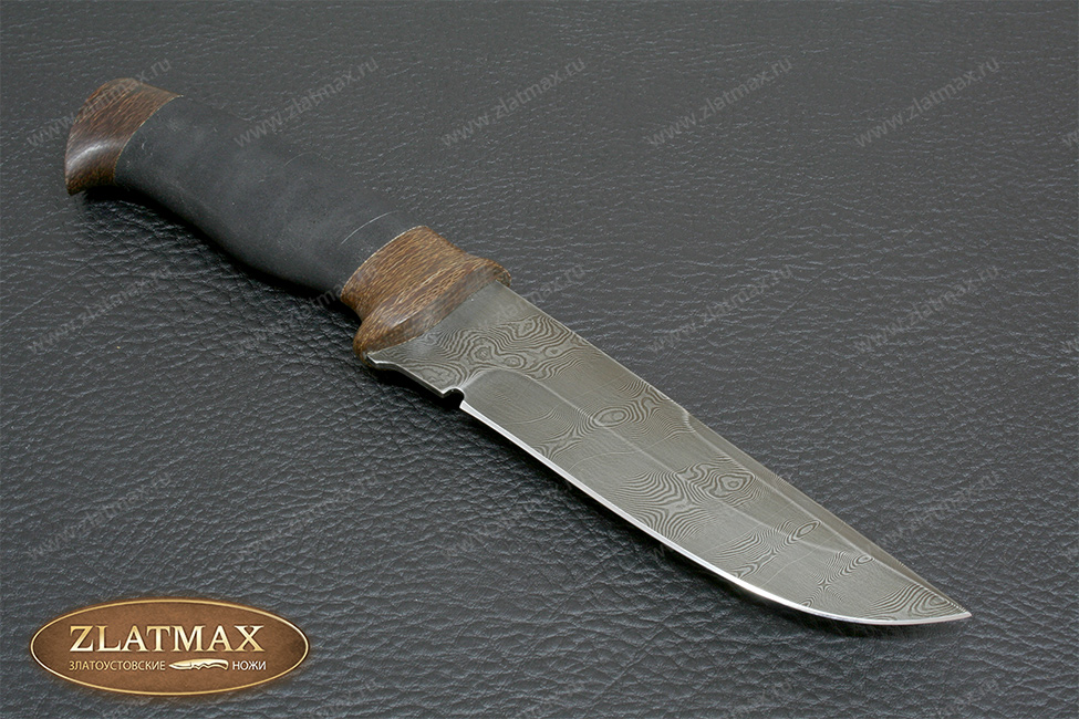 Нож Н8 Спецназ (Дамаск У10А-7ХНМ, Микропористая резина, Текстолит)
