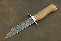 Нож Н19 (Дамаск У10А-7ХНМ, Орех, Алюминий)