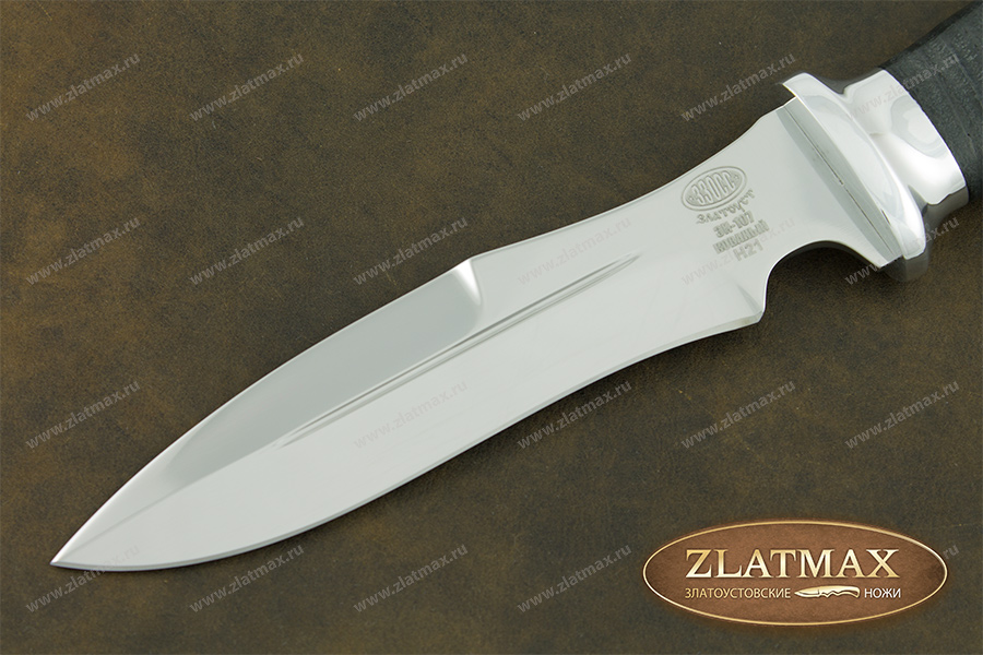 Нож Н21 (40Х10С2М, Наборная кожа, Алюминий)