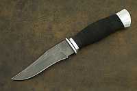 Нож Н17 (Дамаск У10А-7ХНМ, Микропористая резина, Алюминий)