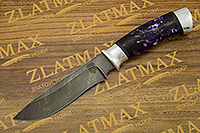 Нож Н29 (Дамаск У10А-7ХНМ, Смола, Алюминий)