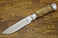 Нож Н29 (40Х10С2М (ЭИ-107), Карельская берёза, Алюминий)