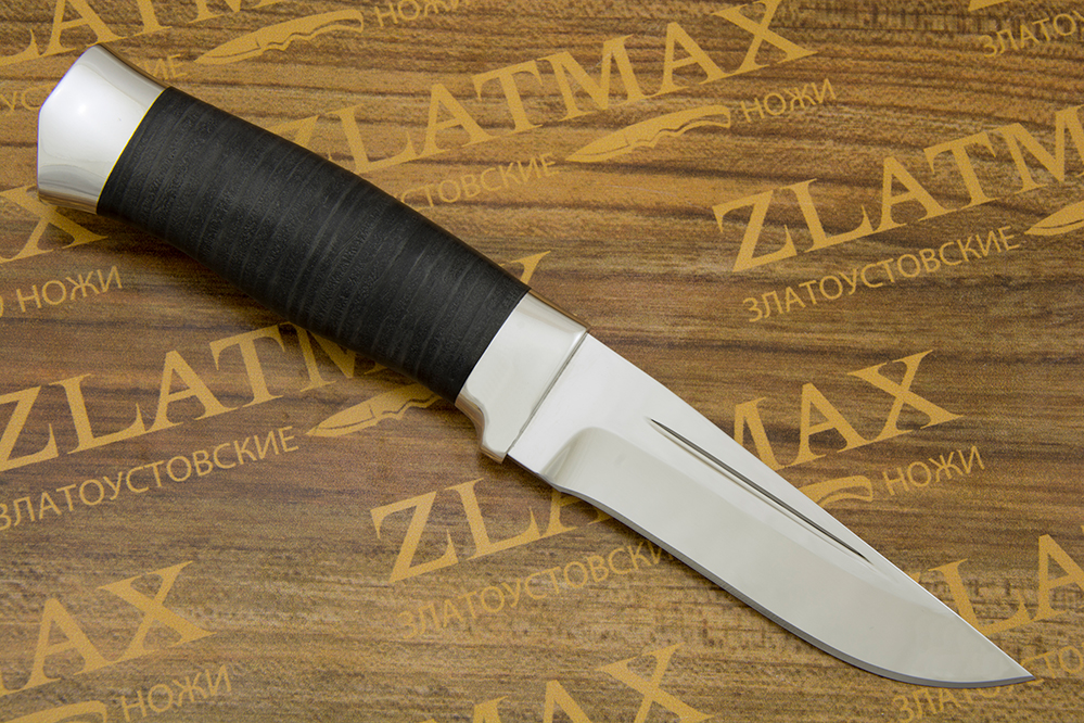 Нож Н80 (40Х10С2М, Наборная кожа, Алюминий)
