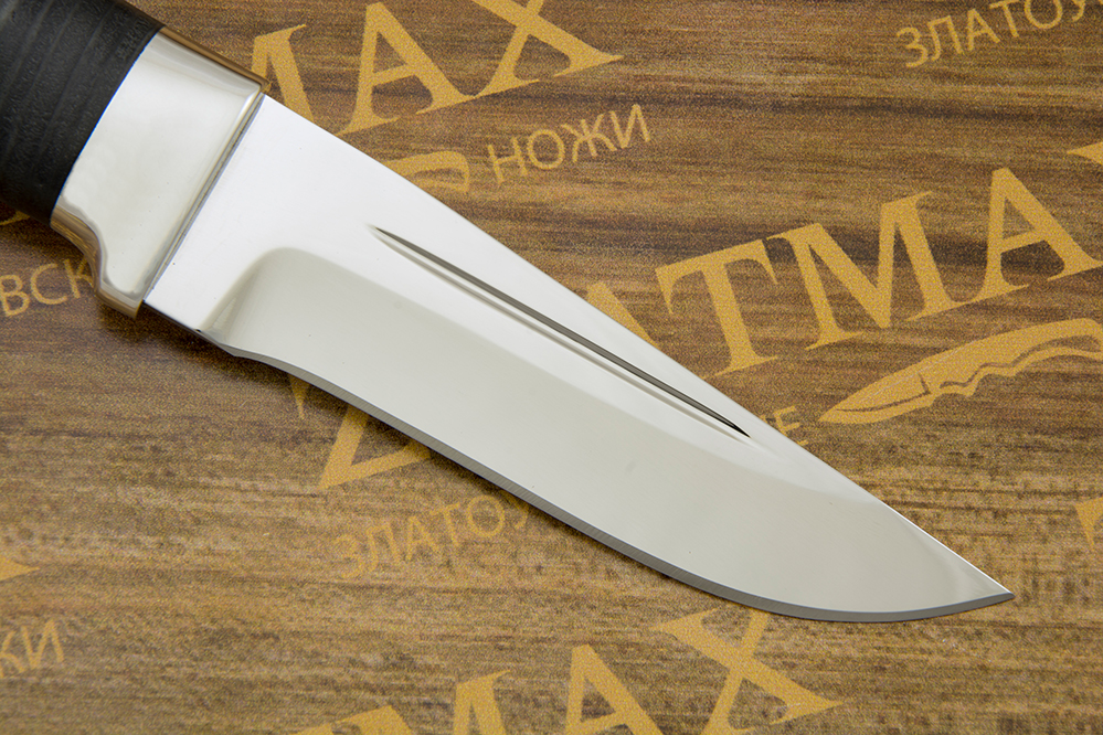 Нож Н80 (40Х10С2М, Наборная кожа, Алюминий)