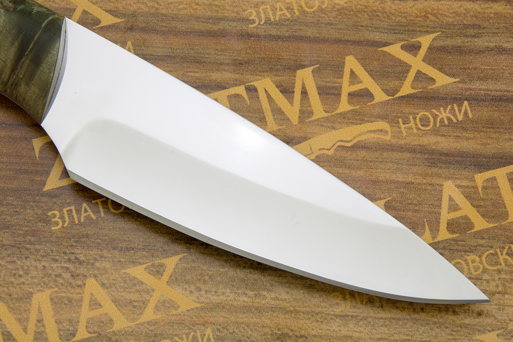 Нож НР5 (40Х10С2М, Накладки стабилизированная карельская береза)