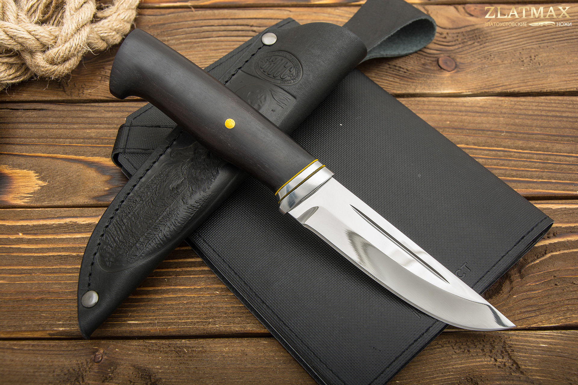 Нож Н86 (40Х10С2М, Стабилизированная древесина, Алюминий)