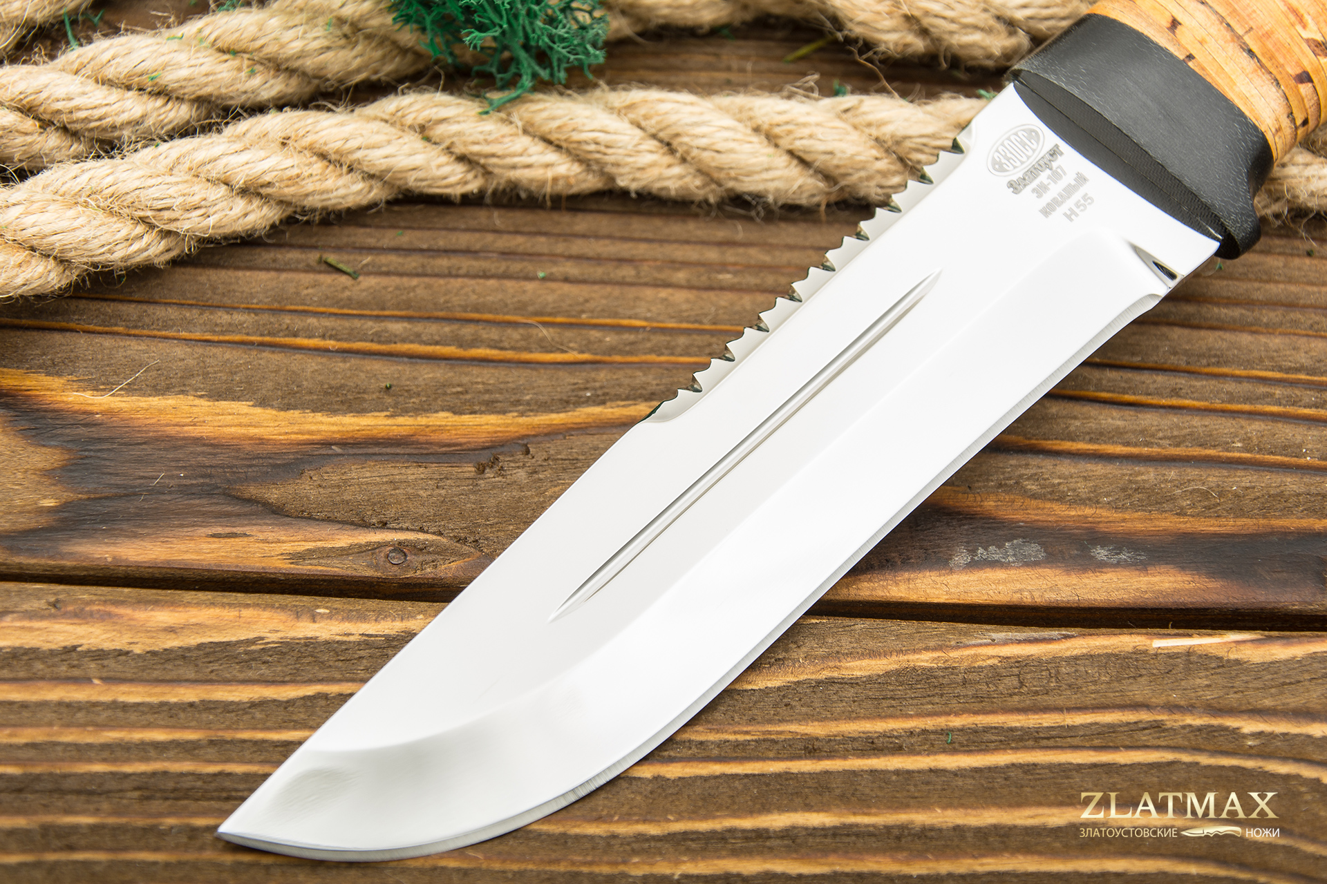 Нож Н55 (40Х10С2М, Наборная береста, Текстолит)